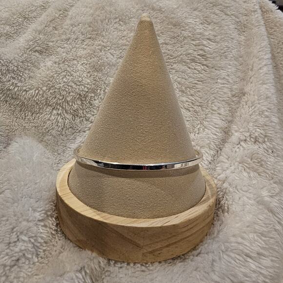 Lot of 5 Vintage Bangle Bracelets Silver Gold And Bronze Toned Textured Thin - Picture 4 of 12